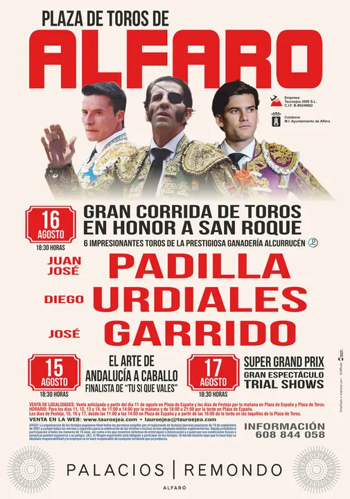 Feria de toros de Alfaro fiestas de San Roque 2017