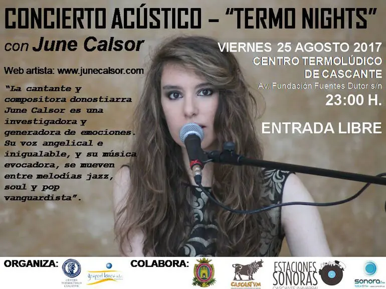 Concierto ac&uacute;stico 'Termo Nights' con June Calsor en Cascante