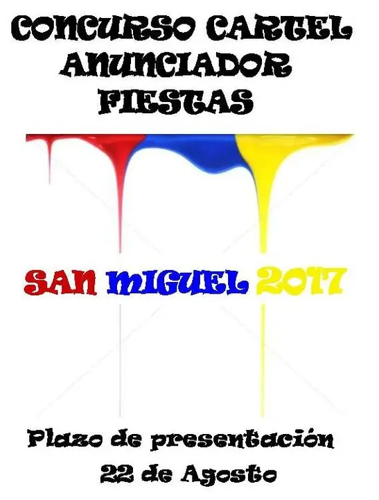 Concurso del cartel anunciador de las Fiestas San Miguel de &Aacute;greda