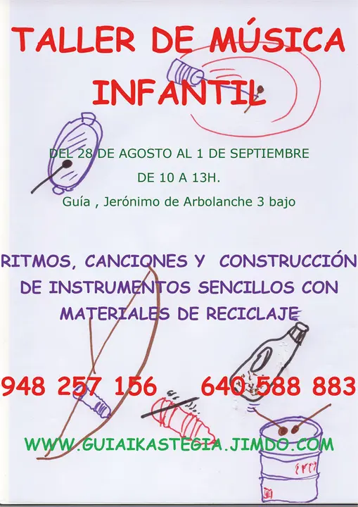 Taller de m&uacute;sica infantil en Tudela