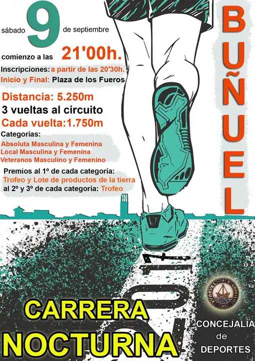 Carrera nocturna de Bu&ntilde;uel