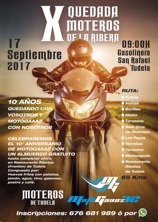 X Quedada de moteros La Ribera en Tudela