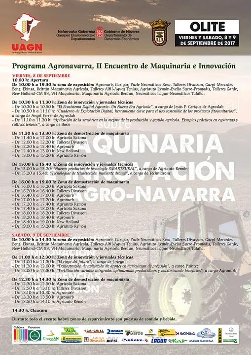 II Encuentro de maquinaria e innovaci&oacute;n Agronavarra en Olite