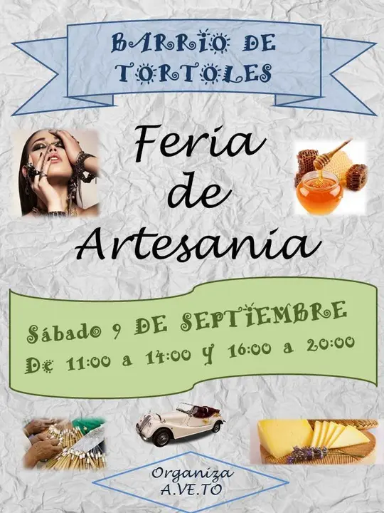 Feria de artesan&iacute;a en el  Barrio de T&oacute;rtoles de Tarazona
