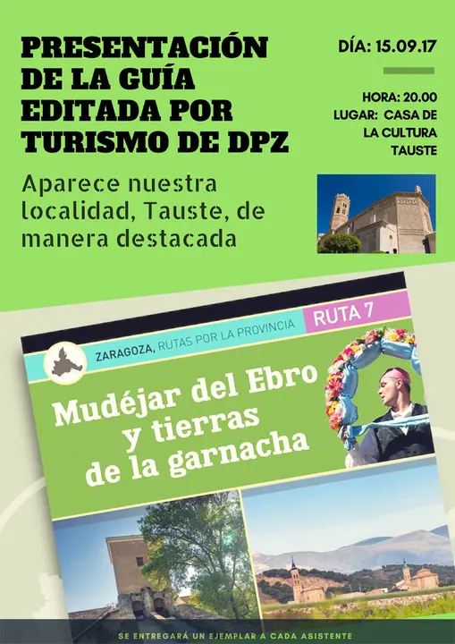 Presentaci&oacute;n en Tauste de la gu&iacute;a del Mud&eacute;jar del Ebro