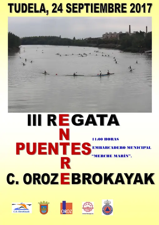 III Regata de pirag&uuml;ismo 'Entre puentes' en Tudela