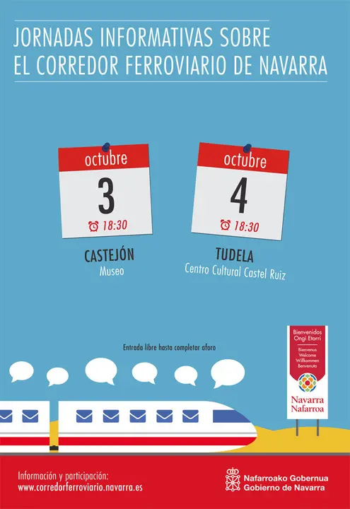 Jornadas informativas sobre el corredor ferroviario en Navarra