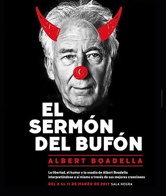 Teatro 'El sermón del bufón' con Albert Boadella