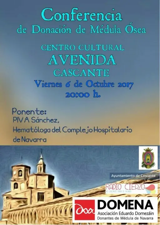Conferencia en Cascante de Donaci&oacute;n de M&eacute;dula &Oacute;sea