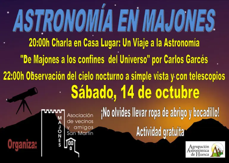Astronom&iacute;a en Majones