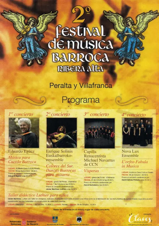 II Festival de m&uacute;sica barroca 'Ribera alta'