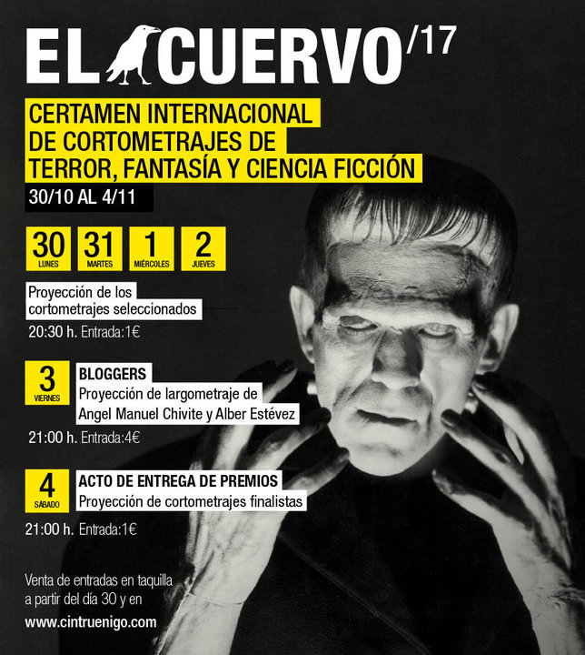 Certamen internacional de cortometrajes de terror, fantasía y ciencia ficción ‘El Cuervo 17’ en Cintruénigo