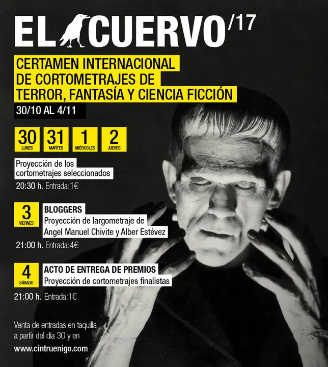 Certamen internacional de cortometrajes de terror, fantas&iacute;a y ciencia ficci&oacute;n &lsquo;El Cuervo 17&rsquo; en Cintru&eacute;nigo