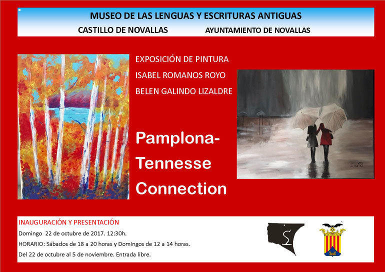 Exposición de pintura en Novallas 'Pamplona-Tennessee Connection' de Isabel Romanos Royo y Belen Galindo Lizaldre