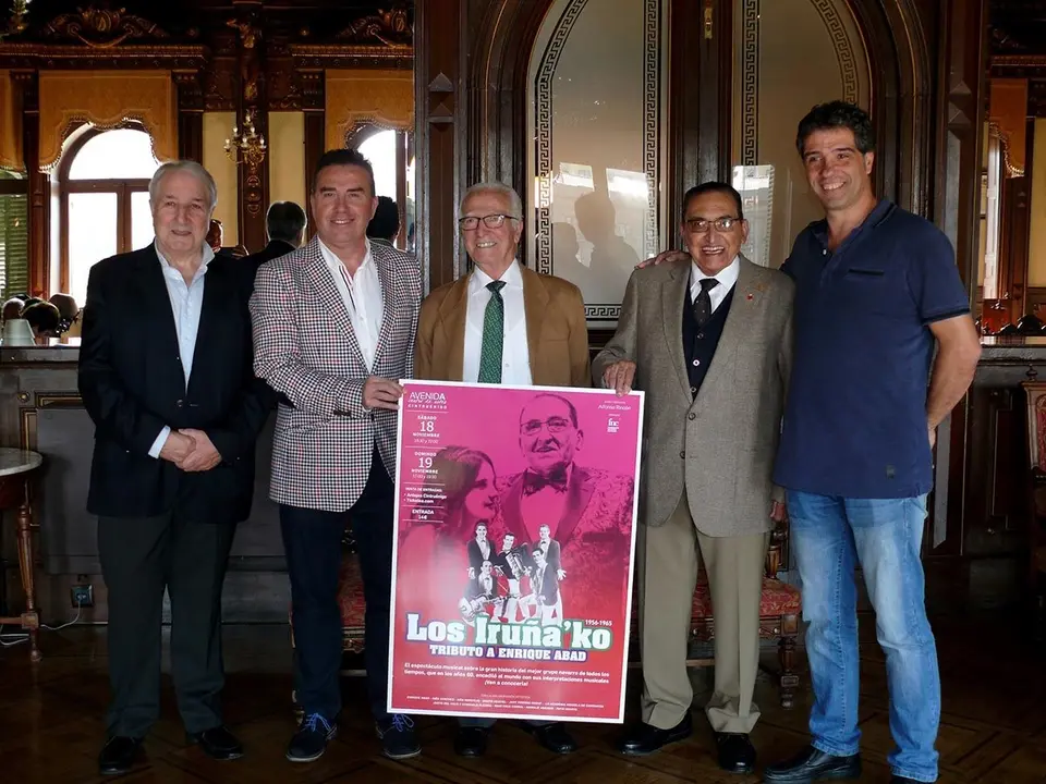 Jes&uacute;s Garatea, Alfonso Rinc&oacute;n, Kike Los Arcos, Enrique Abad y Jokin Zabalza