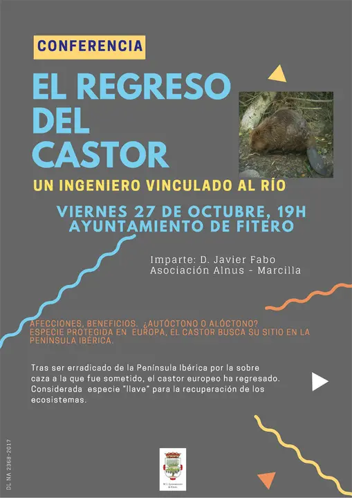 Conferencia en Fitero 'El regreso del castor. Un ingeniero vinculado al r&iacute;o'
