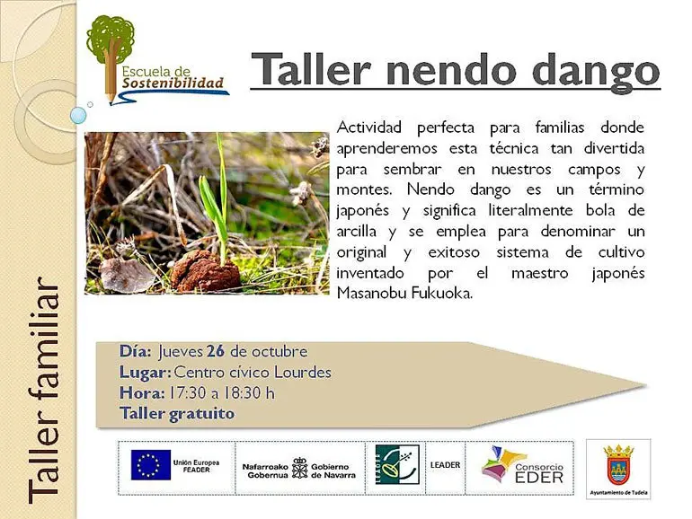 Taller familiar en Tudela 'Nendo Dango'