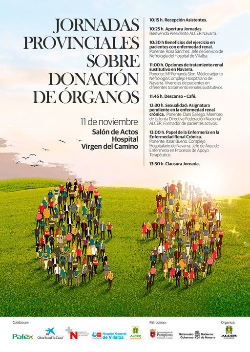 Jornadas provinciales en Pamplona sobre donación de órganos