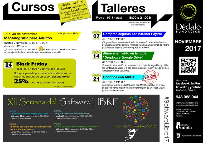 Actividades noviembre Fundaci&oacute;n D&eacute;dalo de Tudela
