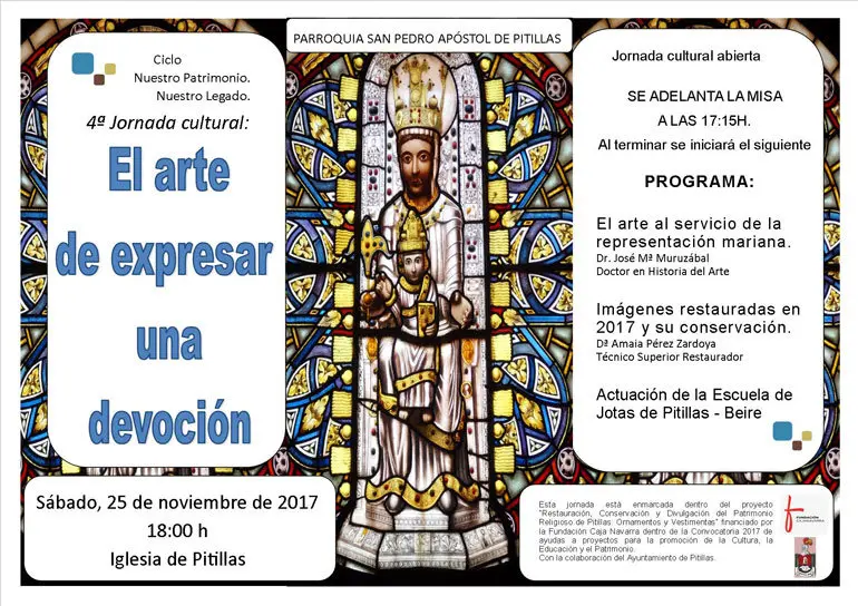IV Jornada Cultural del Ciclo hist&oacute;rico-art&iacute;stico en Pitillas 'Nuestro patrimonio, nuestro legado'