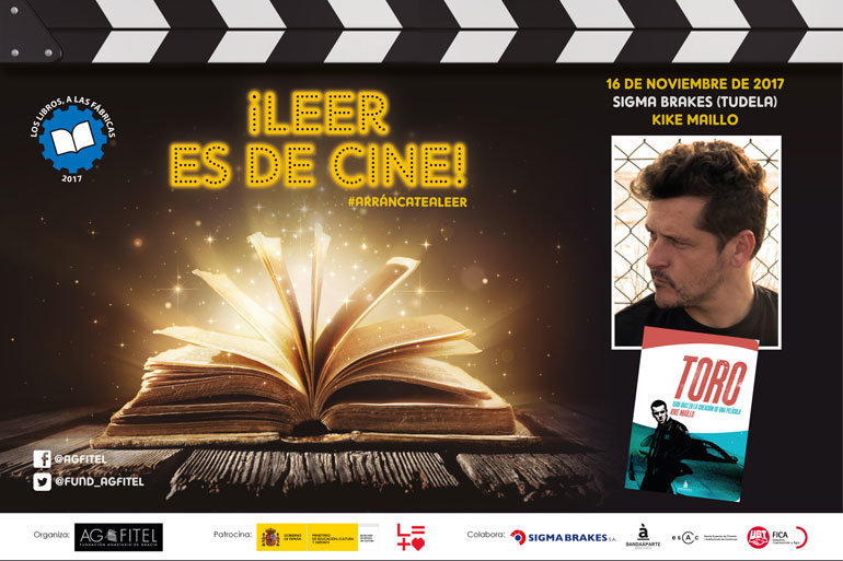 Leer es de cine 'Los libros, a las fábricas' Encuentro en Tudela con el director de cine Kike Maillo 
