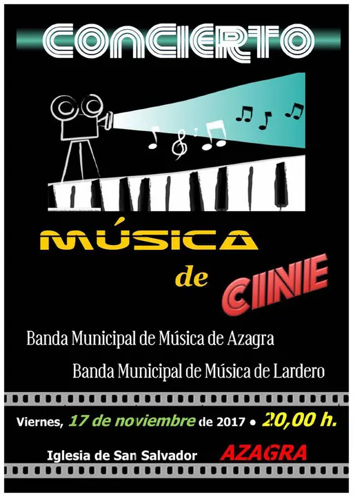 Concierto 'M&uacute;sica de Cine' a cargo de las Bandas de M&uacute;sica de Lardero y Azagra