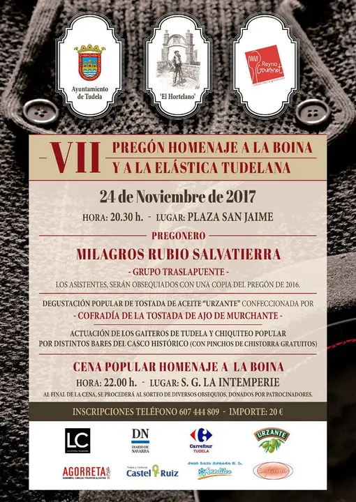 VII Preg&oacute;n homenaje a la boina y a la el&aacute;stica tudelana