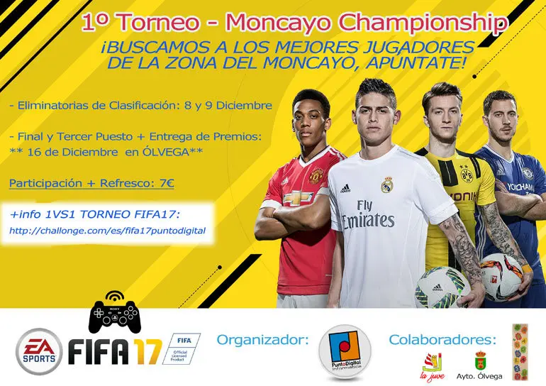 I Torneo interpueblos Moncayo Championship de FIFA 17 PS4 en &Aacute;greda y &Oacute;lvega