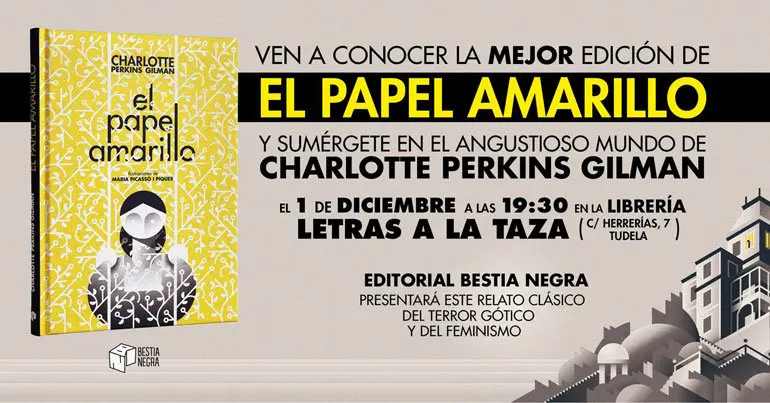Presentaci&oacute;n en Tudela de 'El papel amarillo' de Charlotte Perkins Gilman