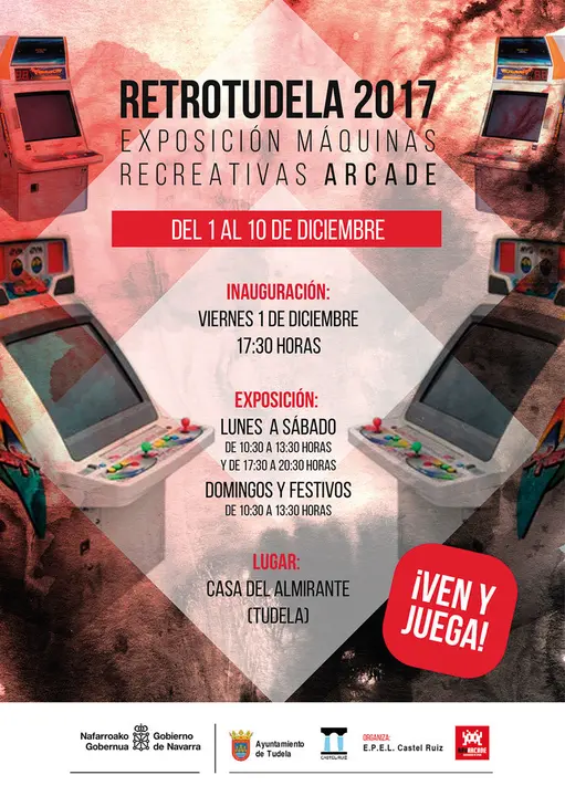 Retrotudela 2017 Exposici&oacute;n de maquinas recreativas arcade en Tudela