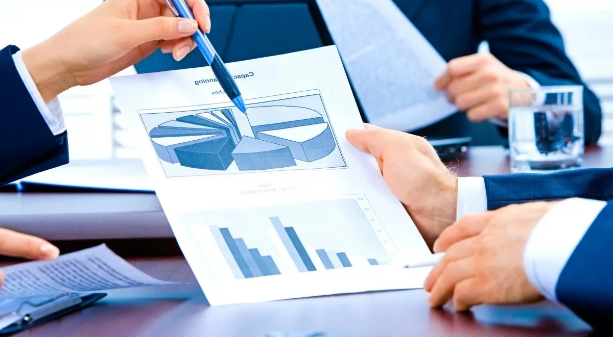 Photo of hands of businesspeople during discussing 