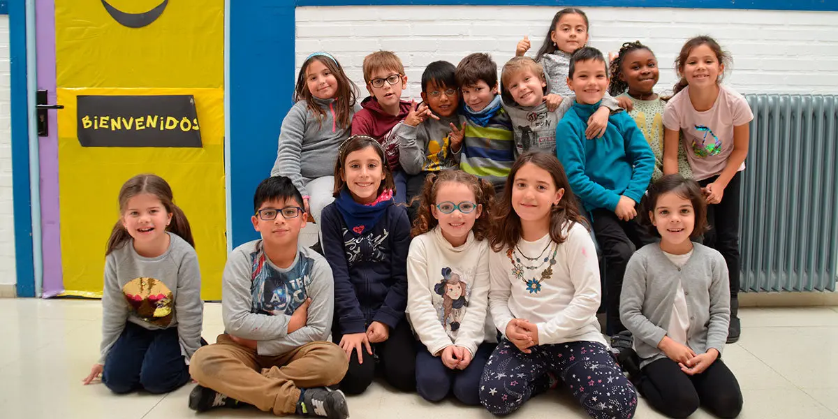 Alumnos de 2&ordm; de Elvira Espa&ntilde;a (Tudela) que colaboraron con este reportaje para conocer la Navidad