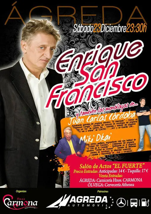 Mon&oacute;logos en &Aacute;greda con Enrique San Francisco