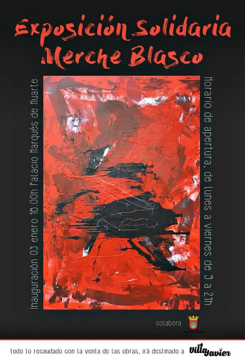 Exposici&oacute;n solidaria en Tudela con Villa Javier de Merche Blasco