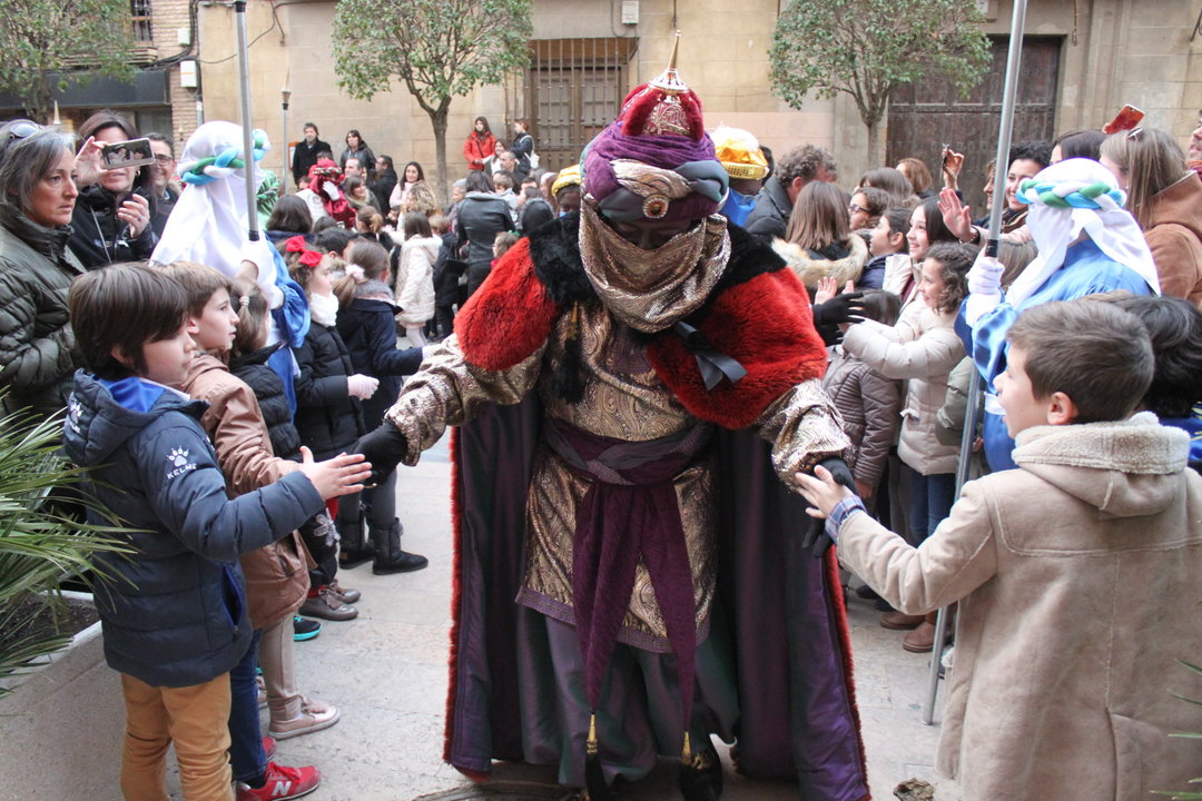 Los Reyes Magos ha su llegada al Ayuntamiento de Cintruénigo