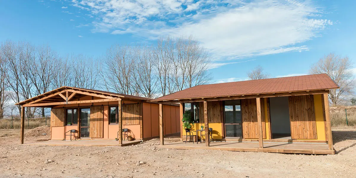 Bungalows pilotos del camping