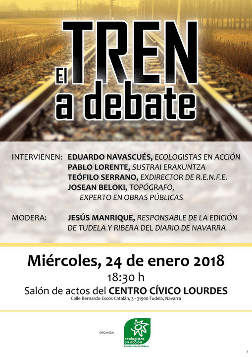 Charla en Tudela 'El tren a debate'