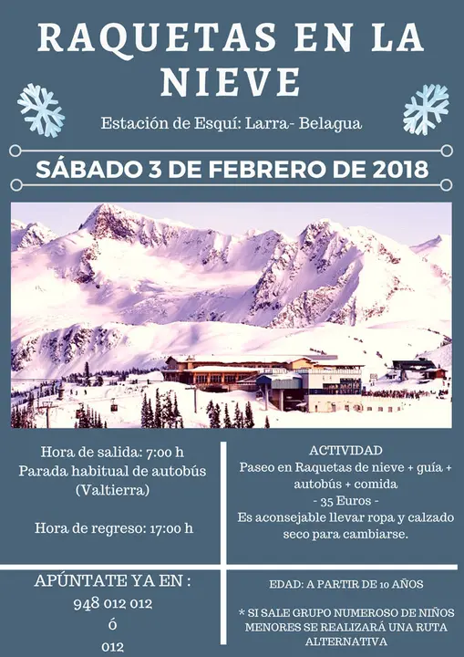 Excursi&oacute;n desde Valtierra 'Raquetas en la nieve' en Larra Belagua