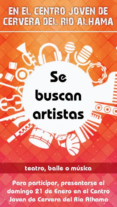 Se buscan artistas en Cervera