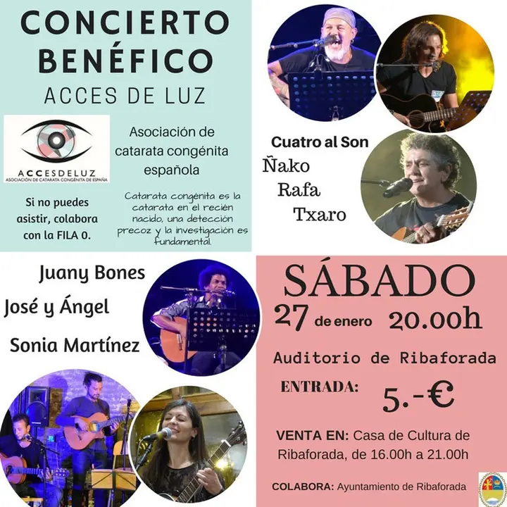 Concierto ben&eacute;fico en Ribaforada 'Acces de Luz'