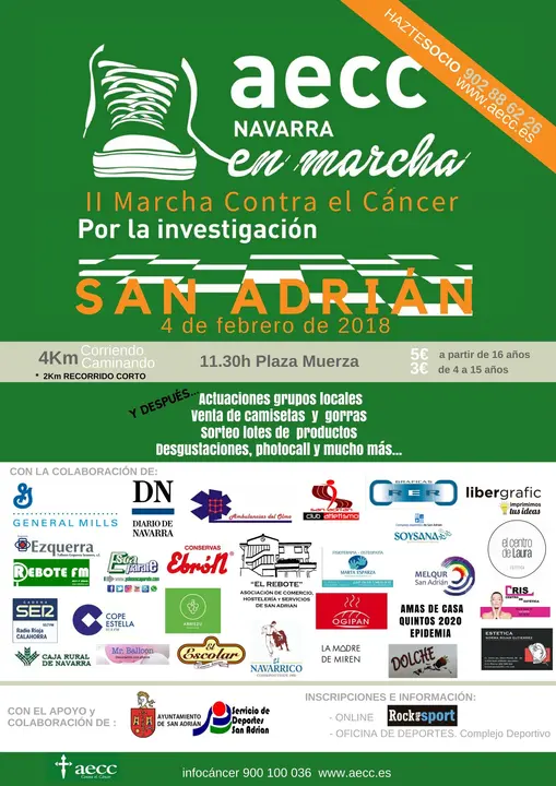 II Marcha en San Adri&aacute;n Contra el C&aacute;ncer