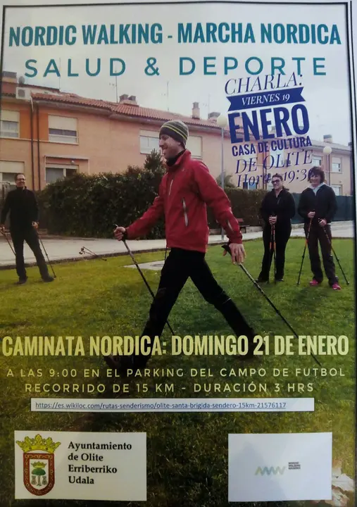 Marcha n&oacute;rdica en Olite