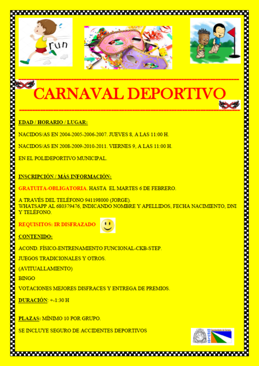 Carnaval deportivo en Cervera