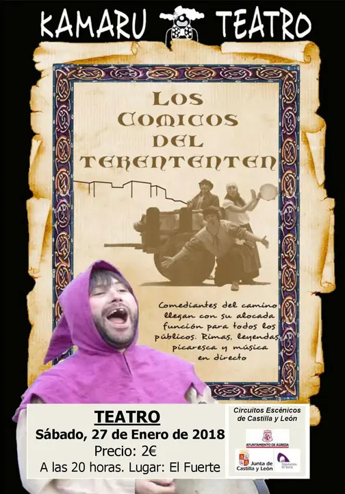 Teatro en &Aacute;greda 'Los c&oacute;micos del Terent&eacute;n' con Kamaru Teatro