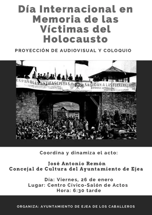 Conmemoraci&oacute;n en Ejea del D&iacute;a Internacional en memoria de las v&iacute;ctimas del Holocausto