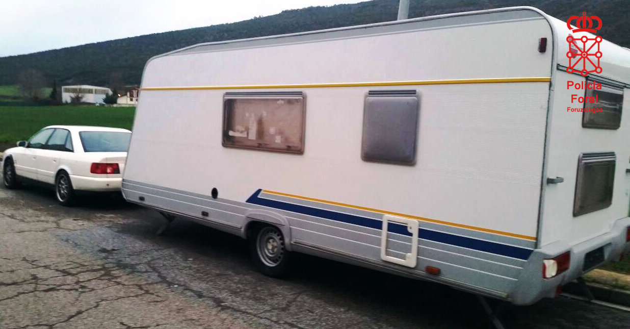 La caravana en la que se encontraban fue robada en Alemania