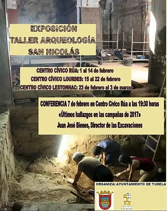 Actividades en Tudela en torno a las &uacute;ltimas excavaciones realizadas en San Nicol&aacute;s