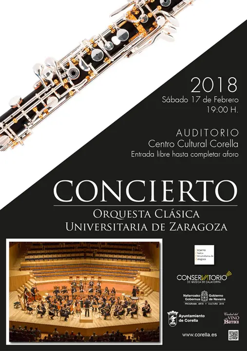 Concierto en Corella a cargo de la Orquesta Cl&aacute;sica Universitaria de Zaragoza