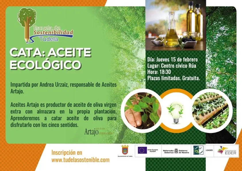 Cata en Tudela de aceite ecol&oacute;gico