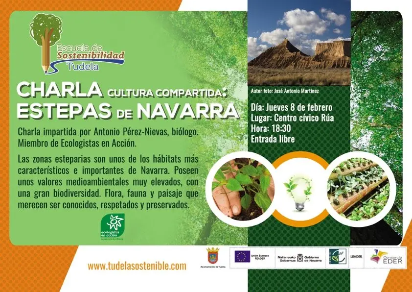 Charla en Tudela 'Estepas de Navarra'